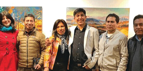 Artist Hugo Pacco with VIP Guests